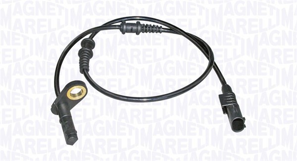 ABS-givare, Sensor, hjulvarvtal, Fram, höger eller vänster MAGNETI MARELLI