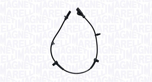 ABS-givare, Sensor, hjulvarvtal, Fram, höger eller vänster Magnet MAGNETI MARELLI