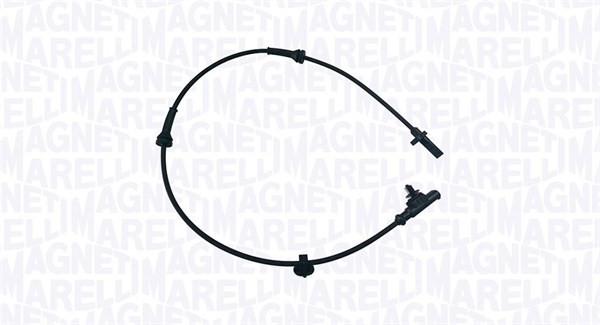ABS-givare, Sensor, hjulvarvtal, Fram, höger eller vänster Magnet MAGNETI MARELLI