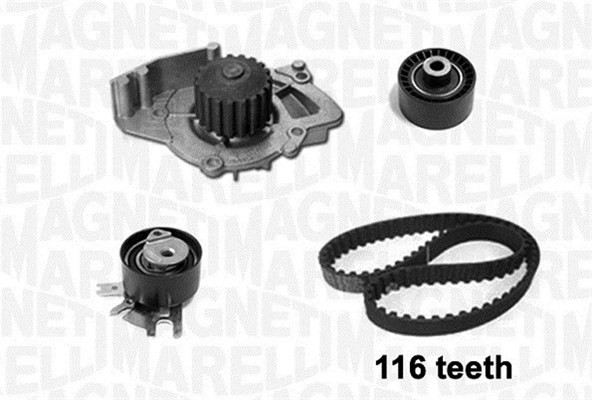 Kamremskit med vattenpump Magneti marelli 341401690001 MAGNETI MARELLI