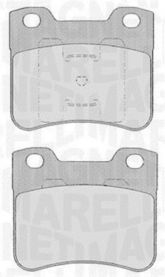 Bromsbeläggsats, Framaxel Magneti marelli 363916060166 MAGNETI MARELLI