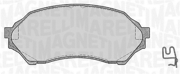 Bromsbeläggsats, Framaxel Magneti marelli 363916060293 MAGNETI MARELLI
