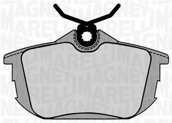 Bromsbeläggsats, Bakaxel Magneti marelli 363916060336 MAGNETI MARELLI