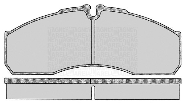 Bromsbeläggsats, Framaxel Magneti marelli 363916060478 MAGNETI MARELLI