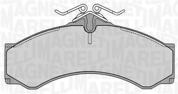 Bromsbeläggsats, Framaxel, Bakaxel Magneti marelli 363916060524 MAGNETI MARELLI