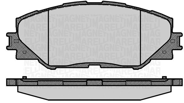 Bromsbeläggsats, Framaxel Magneti marelli 363916060632 MAGNETI MARELLI