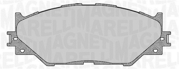 Bromsbeläggsats, Framaxel Magneti marelli 363916060637 MAGNETI MARELLI Bromsbeläggsats, Framaxel Magneti marelli 363916060637 MAGNETI MARELLI