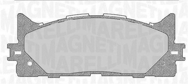 Bromsbeläggsats, Framaxel Magneti marelli 363916060641 MAGNETI MARELLI