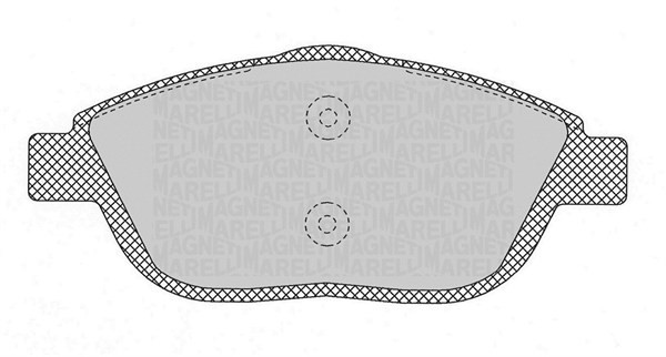Bromsbeläggsats, Framaxel Magneti marelli 363916060697 MAGNETI MARELLI