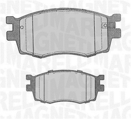 Bromsbeläggsats, Framaxel Magneti marelli 363916060698 MAGNETI MARELLI