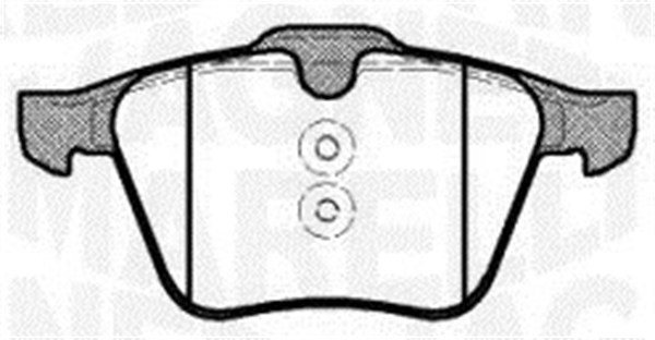 Bromsbeläggsats, Framaxel Magneti marelli 363916060797 MAGNETI MARELLI