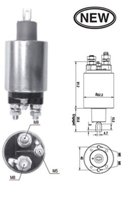 Magnetswitch, startmotor Magneti marelli 940113050539 MAGNETI MARELLI