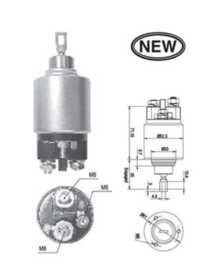 Magnetswitch, startmotor Magneti marelli 940113050543 MAGNETI MARELLI