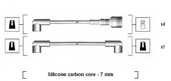 Tändkabelsats Magneti marelli 941044120502 MAGNETI MARELLI