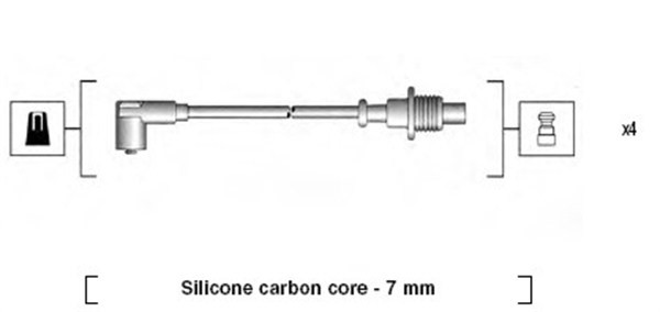 Tändkabelsats Magneti marelli 941085150567 MAGNETI MARELLI