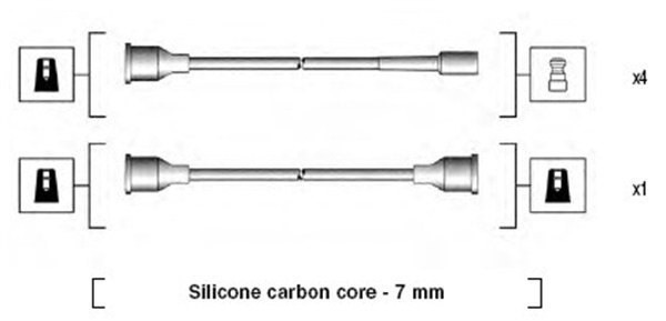 Tändkabelsats Magneti marelli 941125460694 MAGNETI MARELLI