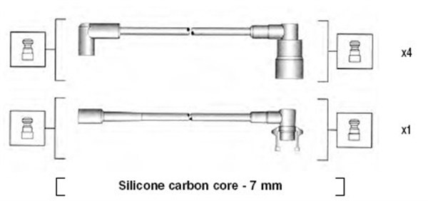 Tändkabelsats Magneti marelli 941145410738 MAGNETI MARELLI