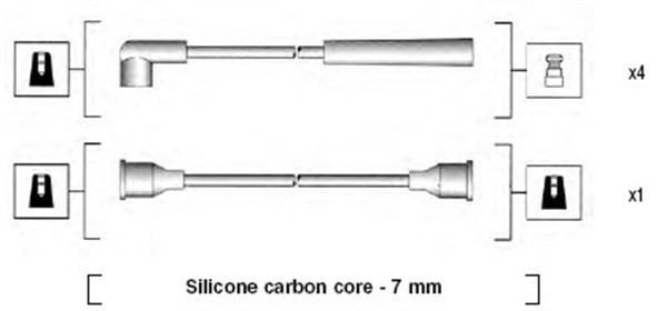 Tändkabelsats Magneti marelli 941185010765 MAGNETI MARELLI