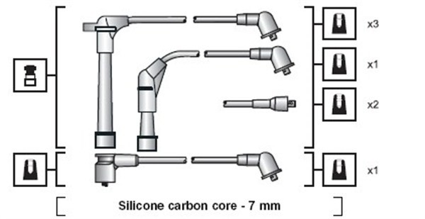 Tändkabelsats Magneti marelli 941318111091 MAGNETI MARELLI