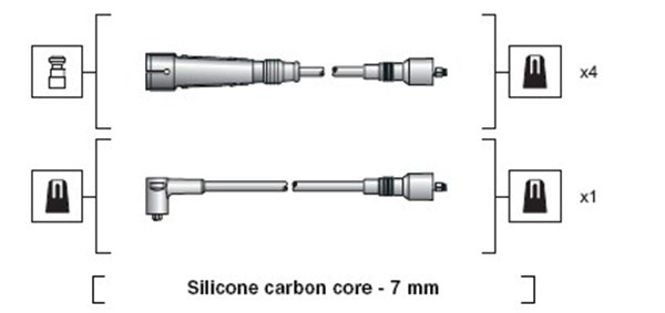 Tändkabelsats Magneti marelli 941318111111 MAGNETI MARELLI