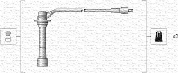 Tändkabelsats Magneti marelli 941318111135 MAGNETI MARELLI