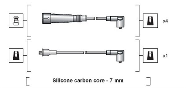 Tändkabelsats Magneti marelli 941318111155 MAGNETI MARELLI