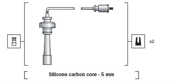 Tändkabelsats Magneti marelli 941318111191 MAGNETI MARELLI