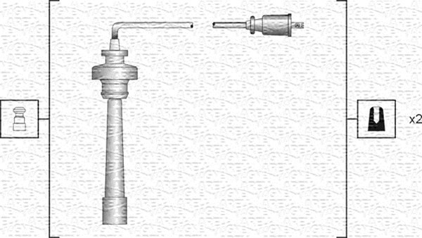 Tändkabelsats Magneti marelli 941318111192 MAGNETI MARELLI