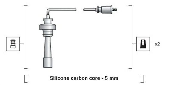 Tändkabelsats Magneti marelli 941318111192 MAGNETI MARELLI