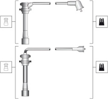 Tändkabelsats Magneti marelli 941318111278 MAGNETI MARELLI