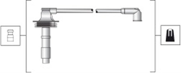 Tändkabelsats Magneti marelli 941318111279 MAGNETI MARELLI