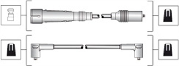 Tändkabelsats Magneti marelli 941318111283 MAGNETI MARELLI