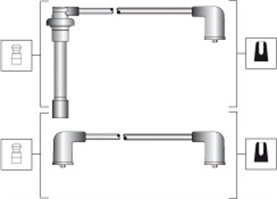 Tändkabelsats Magneti marelli 941318111289 MAGNETI MARELLI