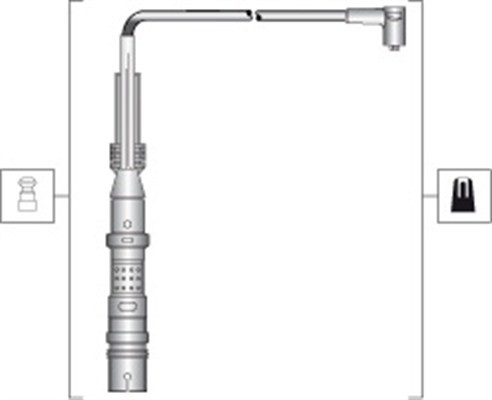 Tändkabelsats Magneti marelli 941318111298 MAGNETI MARELLI