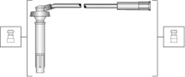 Tändkabelsats Magneti marelli 941318111309 MAGNETI MARELLI