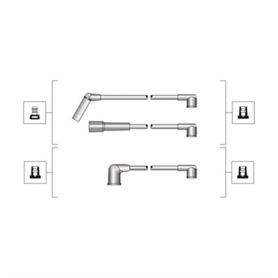 Tändkabelsats Magneti marelli 941319170001 MAGNETI MARELLI