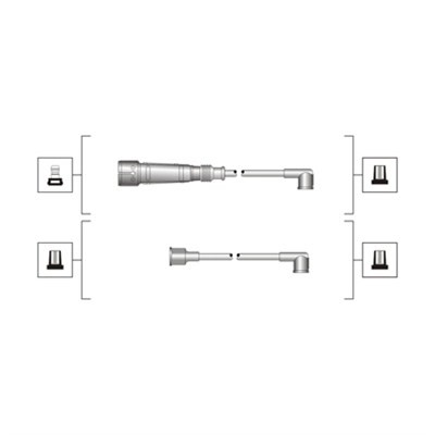 Tändkabelsats Magneti marelli 941319170003 MAGNETI MARELLI