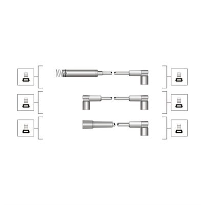 Tändkabelsats Magneti marelli 941319170013 MAGNETI MARELLI