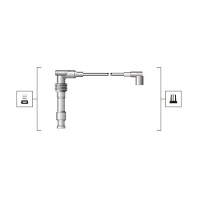 Tändkabelsats Magneti marelli 941319170015 MAGNETI MARELLI