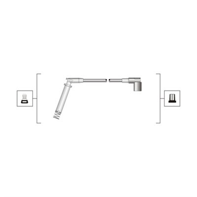 Tändkabelsats Magneti marelli 941319170018 MAGNETI MARELLI
