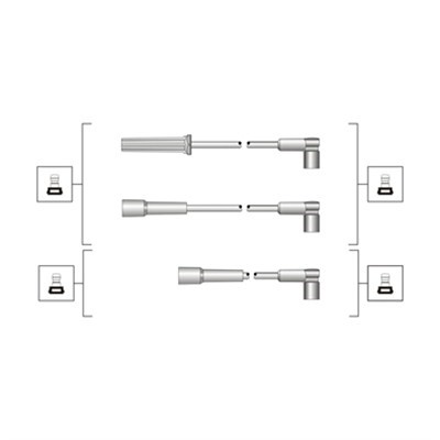 Tändkabelsats Magneti marelli 941319170021 MAGNETI MARELLI