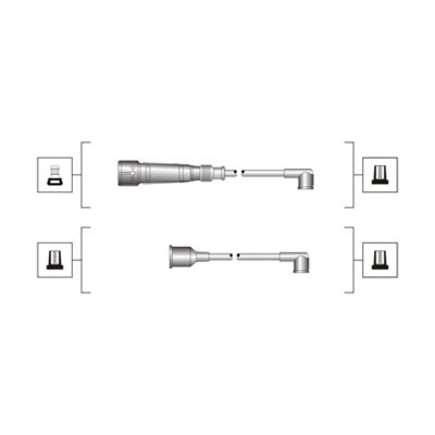 Tändkabelsats Magneti marelli 941319170023 MAGNETI MARELLI