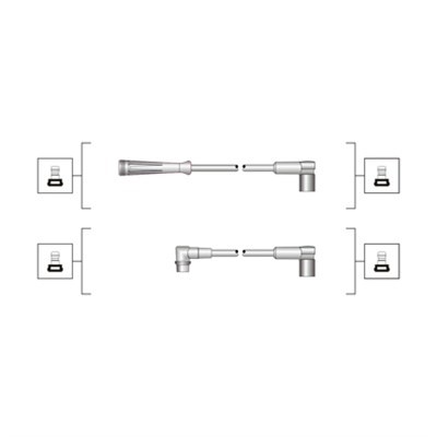 Tändkabelsats Magneti marelli 941319170024 MAGNETI MARELLI