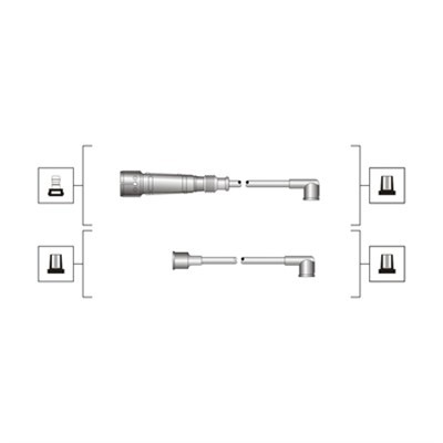 Tändkabelsats Magneti marelli 941319170026 MAGNETI MARELLI