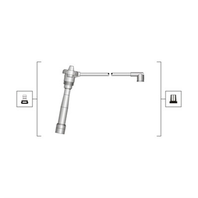 Tändkabelsats Magneti marelli 941319170039 MAGNETI MARELLI
