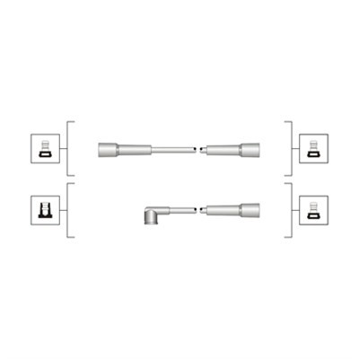 Tändkabelsats Magneti marelli 941319170042 MAGNETI MARELLI