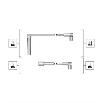 Tändkabelsats Magneti marelli 941319170044 MAGNETI MARELLI