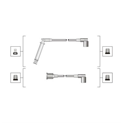 Tändkabelsats Magneti marelli 941319170045 MAGNETI MARELLI