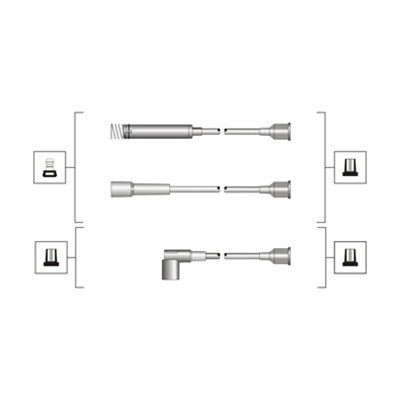 Tändkabelsats Magneti marelli 941319170047 MAGNETI MARELLI