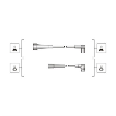 Tändkabelsats Magneti marelli 941319170051 MAGNETI MARELLI